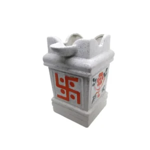 Ceramics Light Brown Matt Finish Tulsi Planter Pot (16 cm)