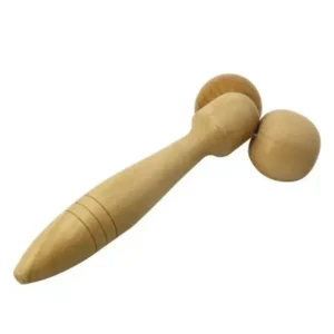 Handheld-Wooden-Double-Roller-Face-Massager