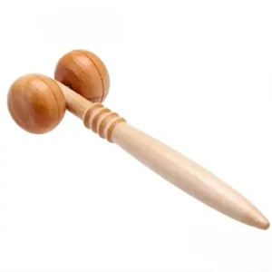 Handheld-Wooden-Double-Roller-Face-Massager-Smooth
