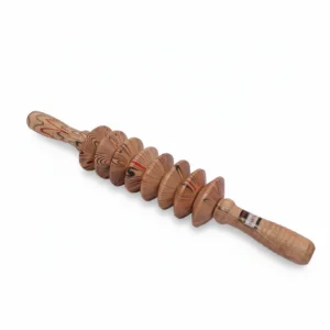 8-Wheel Handcrafted Wooden Body Massager – Extra Long Roller for Full Back & Muscle Recovery