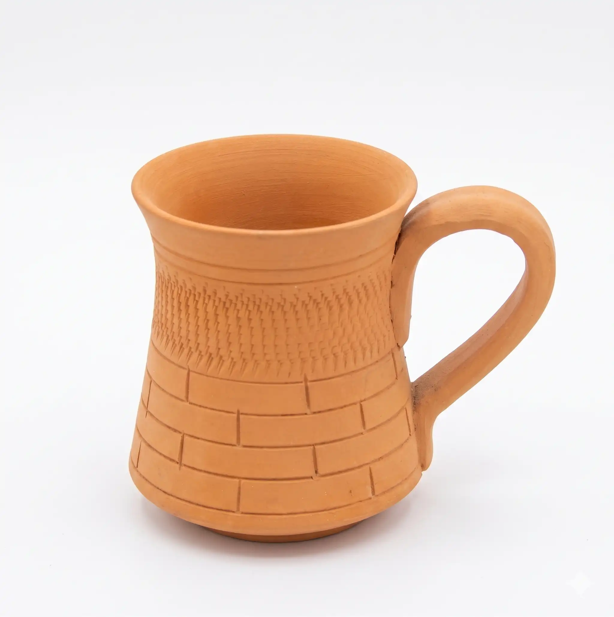 vins-art-house-dual-pattern-flared-rim-terracotta-mug-isolated-white-background