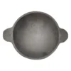 Vins Art House Pre-Seasoned Cast Iron Appam Pan / Appachatti with Dual Side Handles (7 Inches, Toxin-Free)