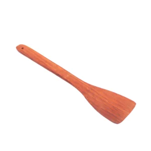 Handcrafted Organic Wooden Flat Spatula | Non-Stick Safe Turner / Cooking Spoon (12 Inch)