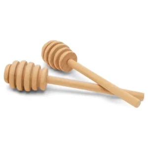 Vins Art House Handcrafted Natural Wooden Honey Dipper Stick / Drizzle Spoon (6 Inch)